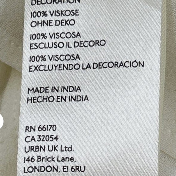 Free People Madeline Tunic in Cream Combo Sz M NWT $168R - Picture 12 of 13